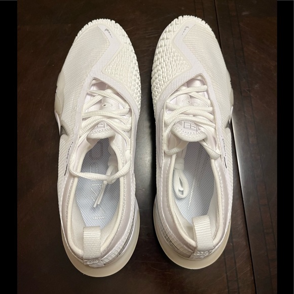 New Nike Court React Vapor NXT White Silver Tennis Sneaker Shoes - Picture 11 of 12